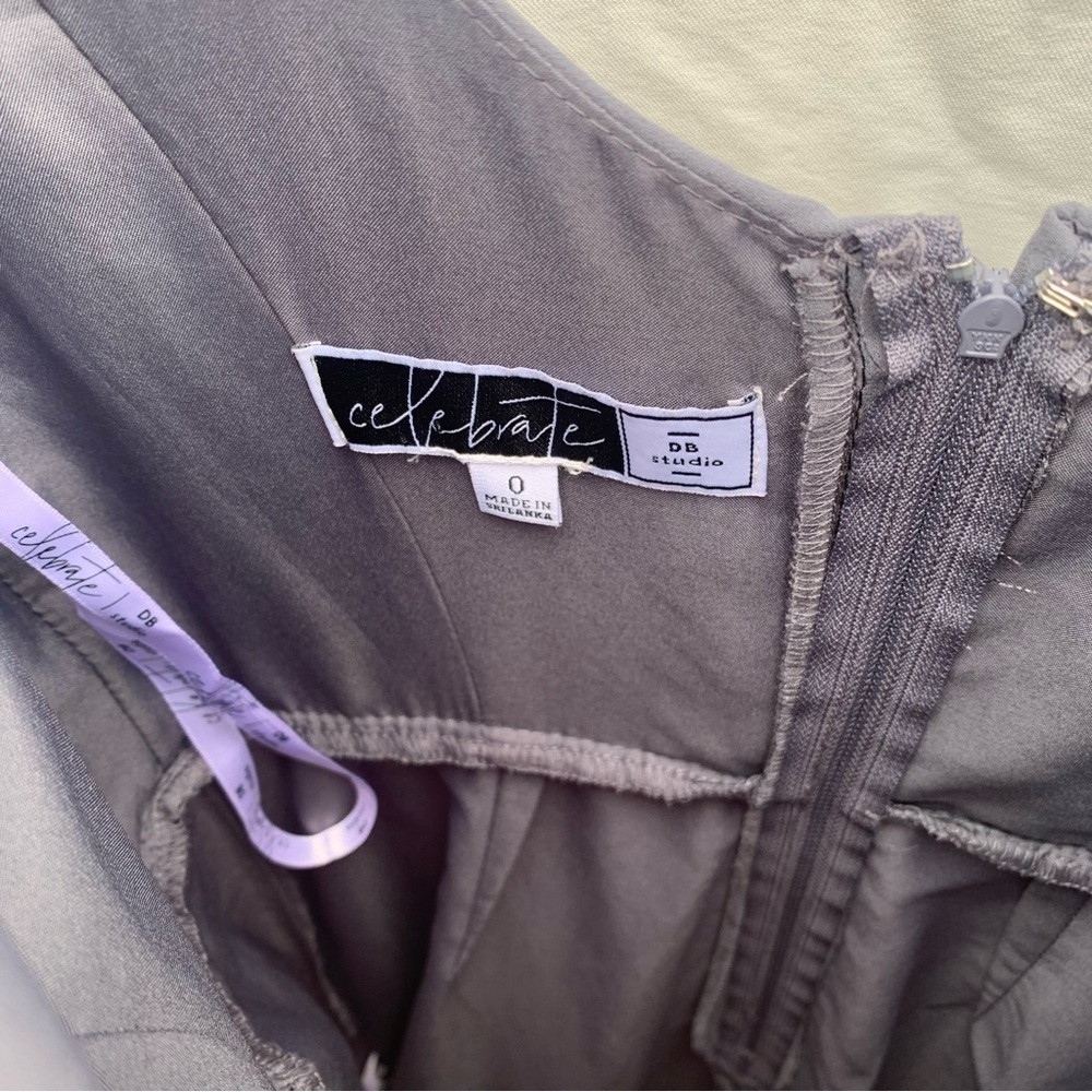 David’s Bridal Celebrate DB Studio Daydream Dress Flutter Sleeve Full Skirt Sz 0 - Picture 6 of 12